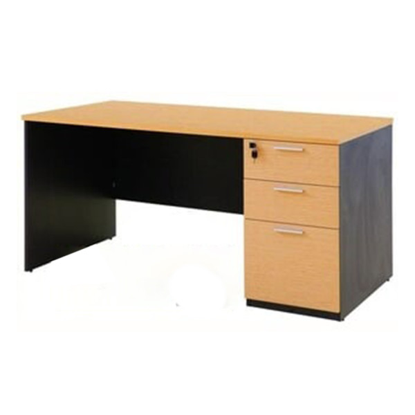 ZNE ZN-ETM-10 Executive Table - Beech and Black