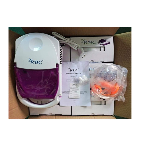 RBC Portable Compressor Nebulizer Machine - White and Purple