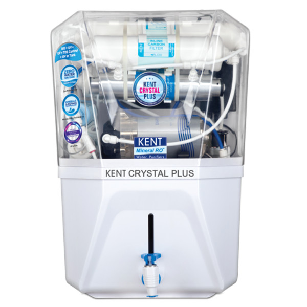 Kent Crystal Plus RO+UV+UF Water Purifier - White - 11 Liters