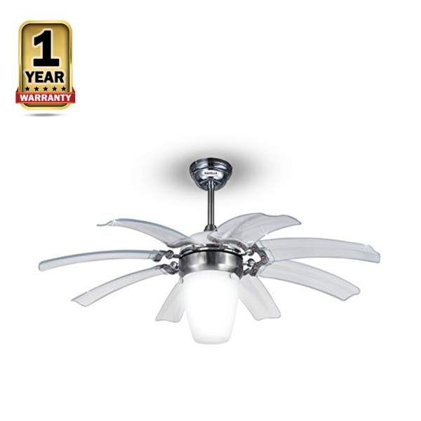 Opus Ceiling Fan With LED Light And Remote - 48 Inch - Silver