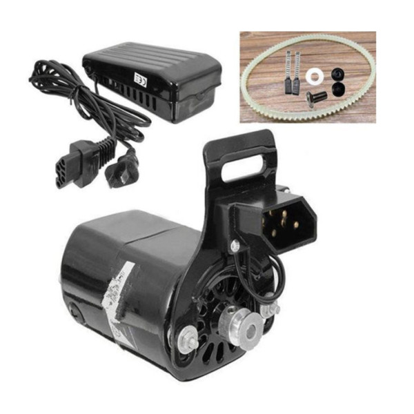 Sewing Machine Small Electric Motor Set With Controller - Black