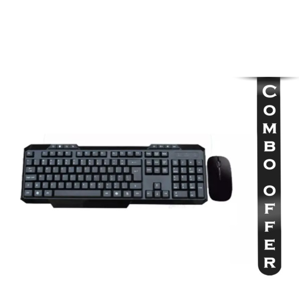 Combo of A.Tech YT-RFCOMBO05 Slim Wireless Keyboard And Mouse