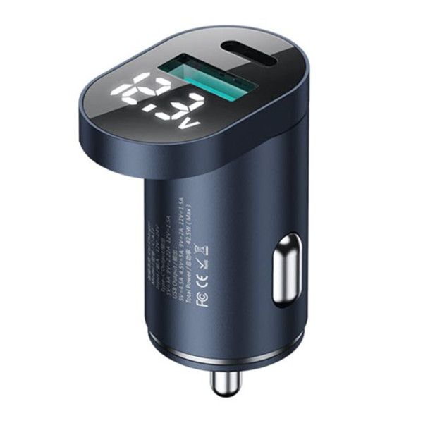 JOYROOM C-A17 48W Intelligent Dual Port Fast Car Charger with LED Display