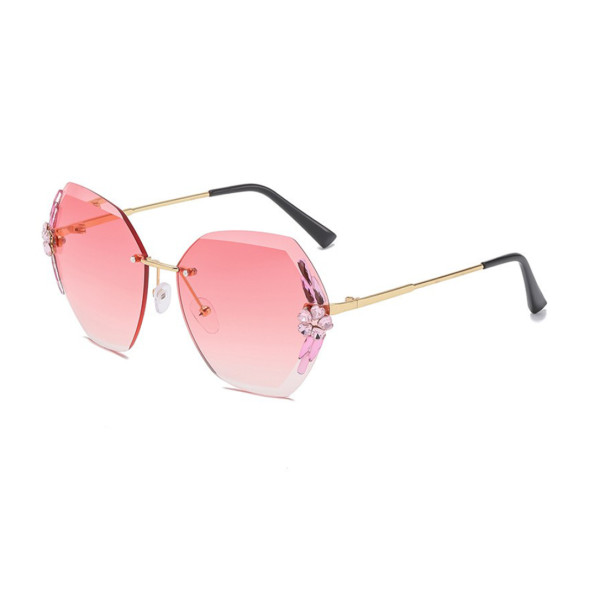 Sparkling Crystal UV Protection Rhinestone Sunglasses For Women - EL-02