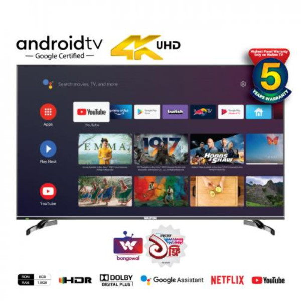 Walton 4k Ultra HD Tv - WE55RUG (1.397m) UHD ANDROID TV