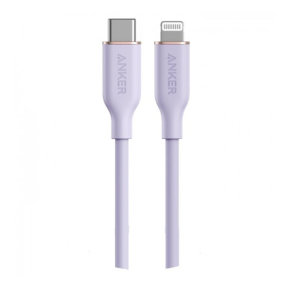 Anker PowerLine Soft USB-C to Lightning Cable 3ft – Purple