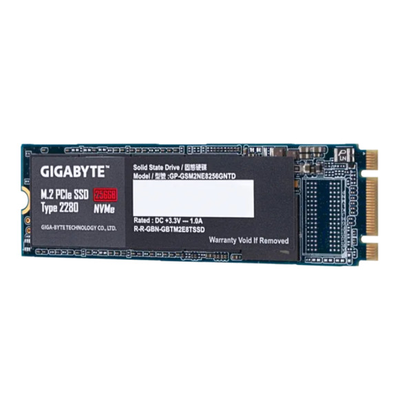 GigaByte M.2 PCIe 2280 NVME 1.3 SSD - 256GB