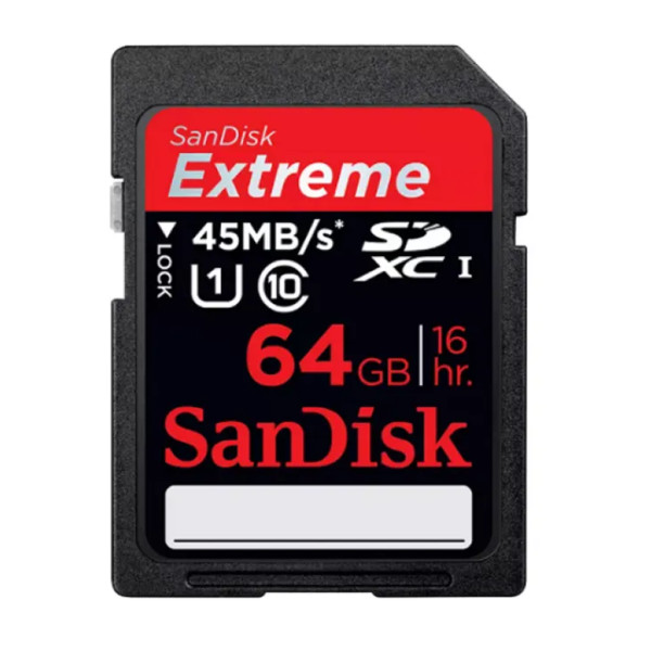 SanDisk Extreme UHS-I SDXC Class-10 Memory Card - 64GB