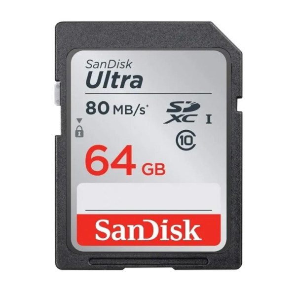 SanDisk Ultra UHS-I SDXC Class-10 Memory Card - 64GBS