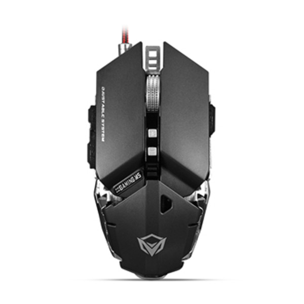 Meetion MT-M985 Programmable Metal Mechanical Gaming Mouse - Black And Gray