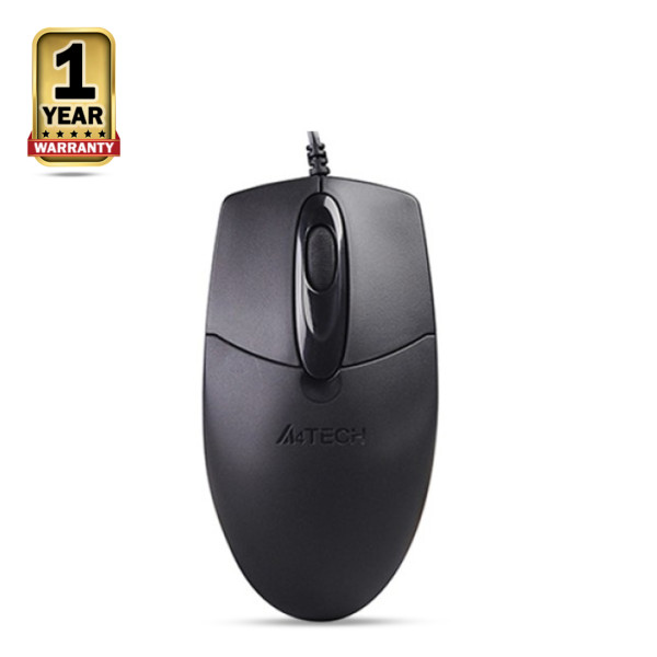 A4tech OP-720 Optical USB Wired Mouse - Black