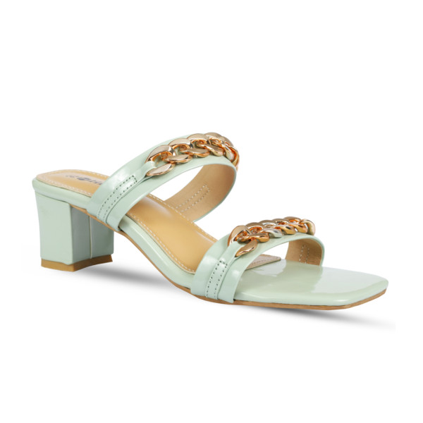 HUKTY Jewellery Heel For Women - Mint Green