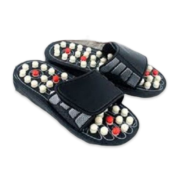 Acupoint Foot Massager Chinese Acupressure Therapy Shoes For Unisex - Black