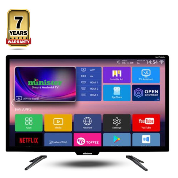 Minister MI32M7CG Glorious Smart Android TV - 32 Inch - Black