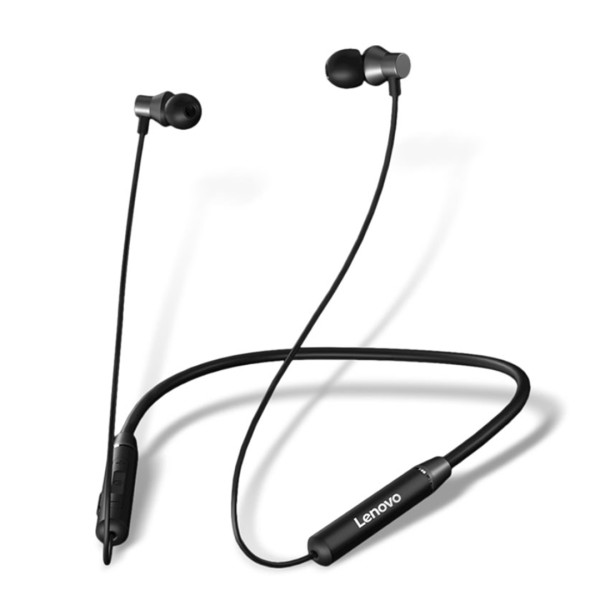 Lenovo HE05 Neckband Bluetooth Earphone - Black