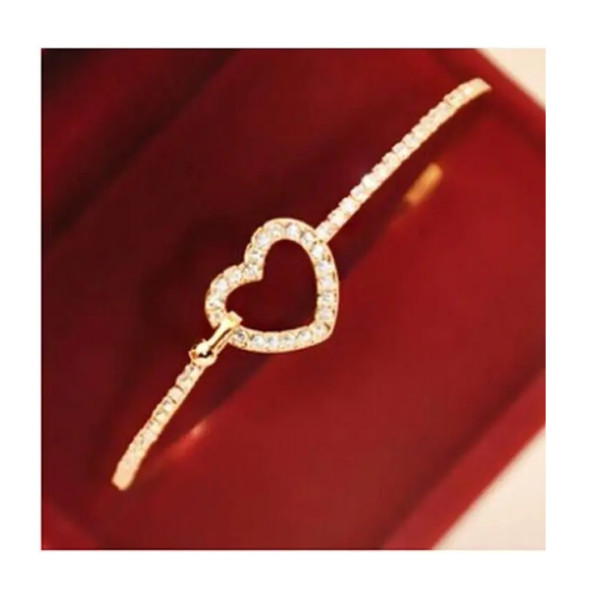 Heart Delicate Bracelet For Women - Golden