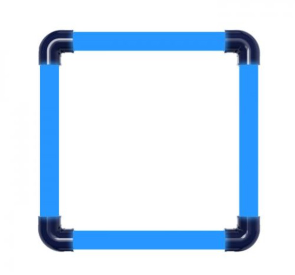 Walton GRID PANEL LIGHT  WLED-PS-T8GRID-SQ0.5F-10W (BLUE)