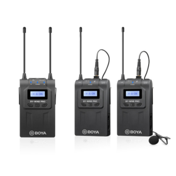 BOYA BY-WM8 Pro-K2 UHF Dual-Channel Wireless Microphone System