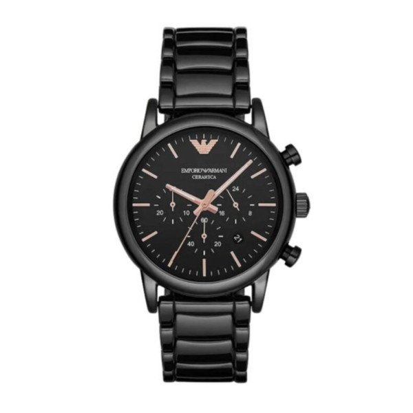 Emporio Armani Ceramica Black Dial Men’s Watch- AR1509