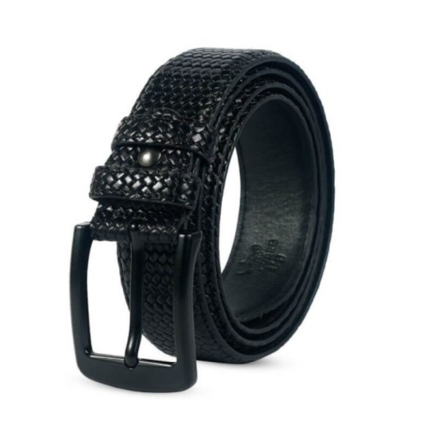 Men’s Black Leather Belt for jeans SB-B44