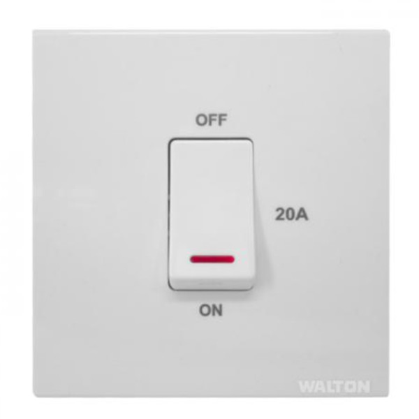 Walton TRUST SERIES - WTDPS20W (White)  20A DP Switch