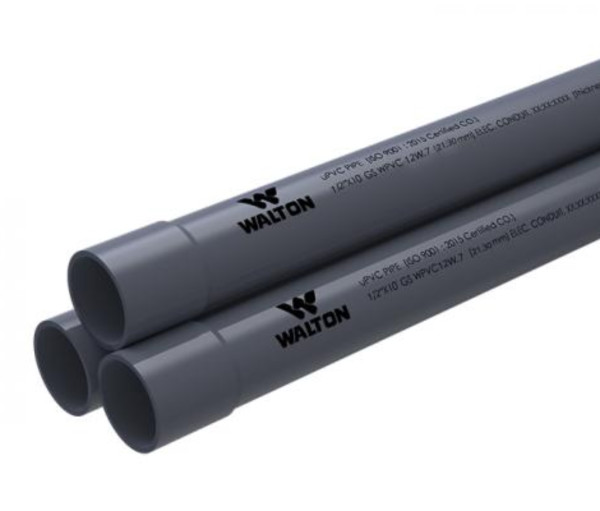 Walton PVC Electric Pipe - WPVC12G1.4S (0.5 Inch PVC Pipe Grey with Socket)