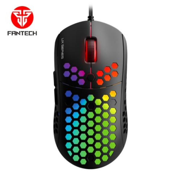 Fantech UX2 Hive 12000 DPI Honeycomb Shell RGB Gaming Mouse