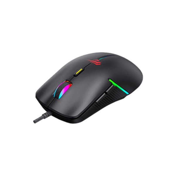 HAVIT MS1031 WIRED BLACK RGB BACKLIT PROGRAMMABLE GAMING MOUSE