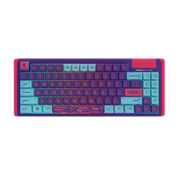 DUSTSILVER K84 CYBERPUNK PRO TKL COLORED HOTSWAP BACKLIT WIRED MECHANICAL KEYBOARD