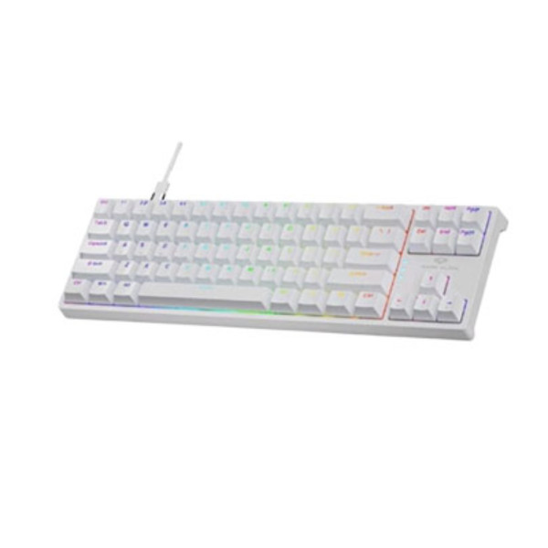 DARK ALIEN K710 HOT SWAPPABLE DETACHABLE WIRED KEYBOARD WHITE