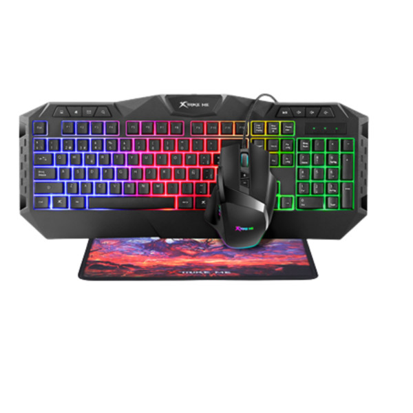 XTRIKE MK-900 MULTIMEDIA USB GAMING KEYBOARD AND MOUSE WITH MOUSEPAD COMBO