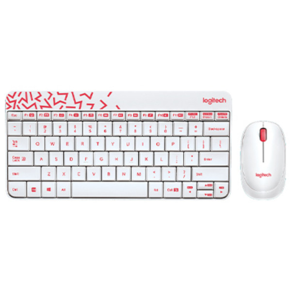 Logitech MK240 NANO Mouse And Keyboard Combo (White)