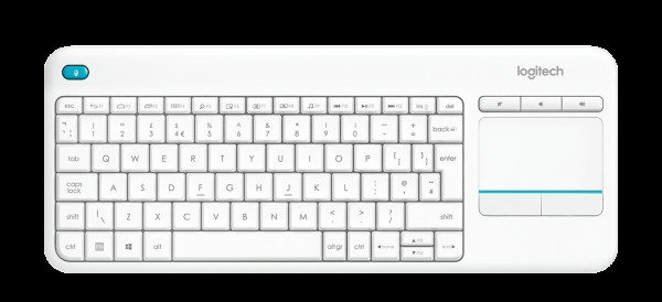 Logitech K400 PLUS WIRELESS TOUCH KEYBOARD (WHITE)