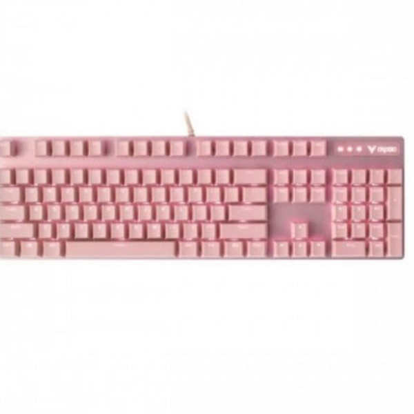 RAPOO V500 PRO BACKLIT USB MECHANICAL GAMING KEYBOARD PINK