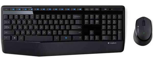 Logitech MK345 Wireless Combo With Full-Size Keyboard And Right-Handed Mouse