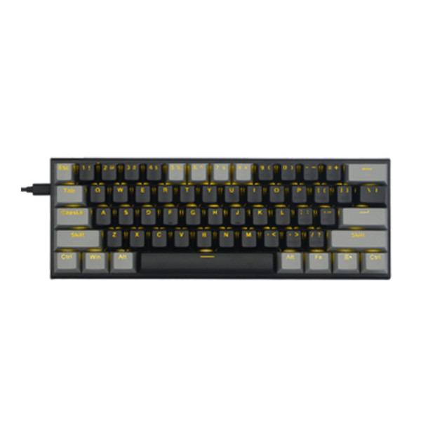 E-YOOSO Z11 WIRED SINGLE BACKLIT 61 KEYS MECHANICAL GAMING KEYBOARD (BLUE SWITCH)