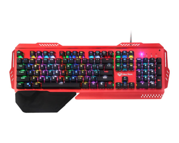 MeeTion MT-MK20 Full Key Anti-Ghosting Metal Mechanical Gaming Keyboard (RED)