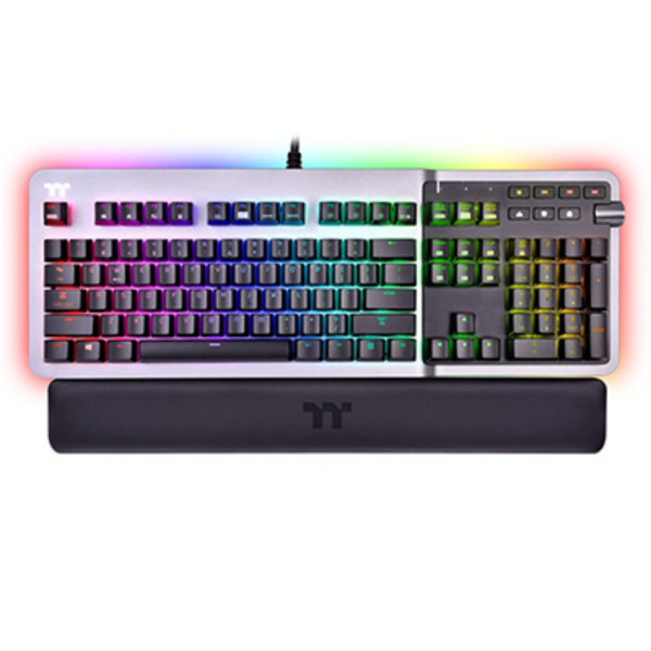 Thermaltake ARGENT K5 RGB Gaming Keyboard Cherry MX Speed Silver