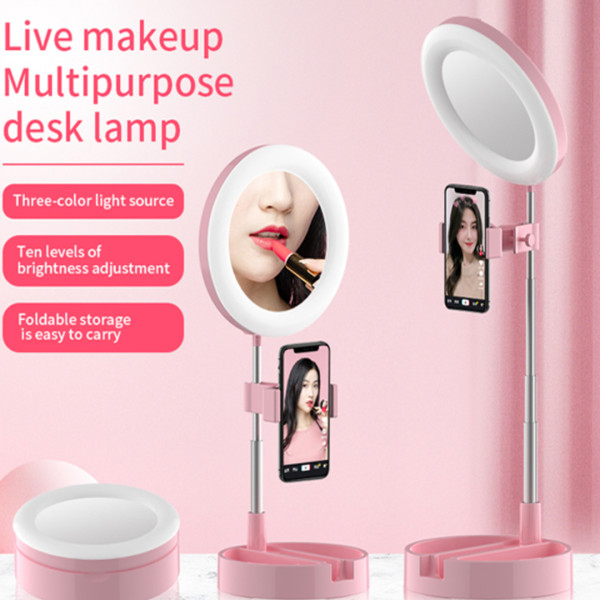 Live Makeup Multipurpose Ring Lamp With Mobile Stand