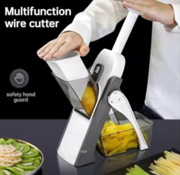 Kitchen Vegetable Cutter, Mandoline Chopper with Stainless Steel Blades, Vegetable Shredder