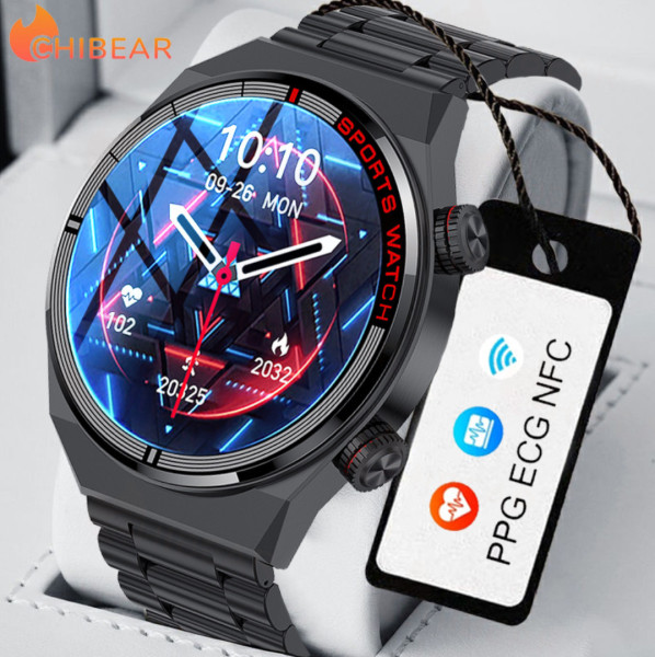 New 2023 Latest Clock NFC Music Playing Watch Bluetooth Call Smart Watch