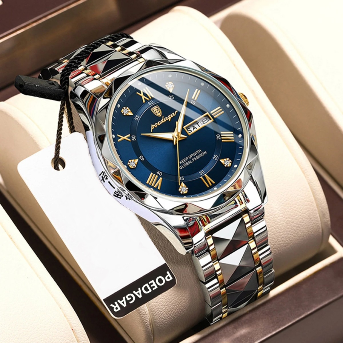 Poedagar new stylish water resistance watch for man