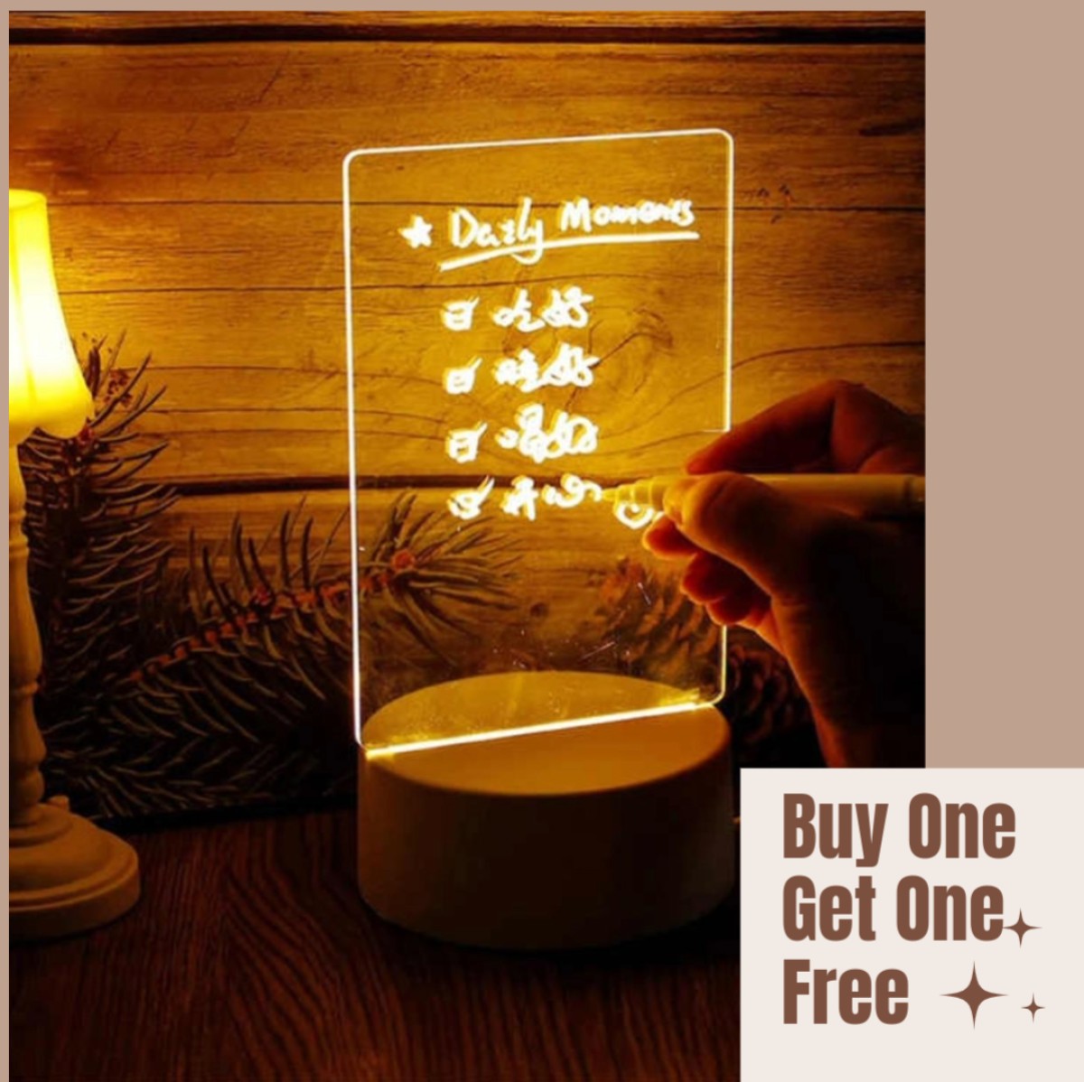 Buy this Smart Home lights Writing Board Lamp get one free