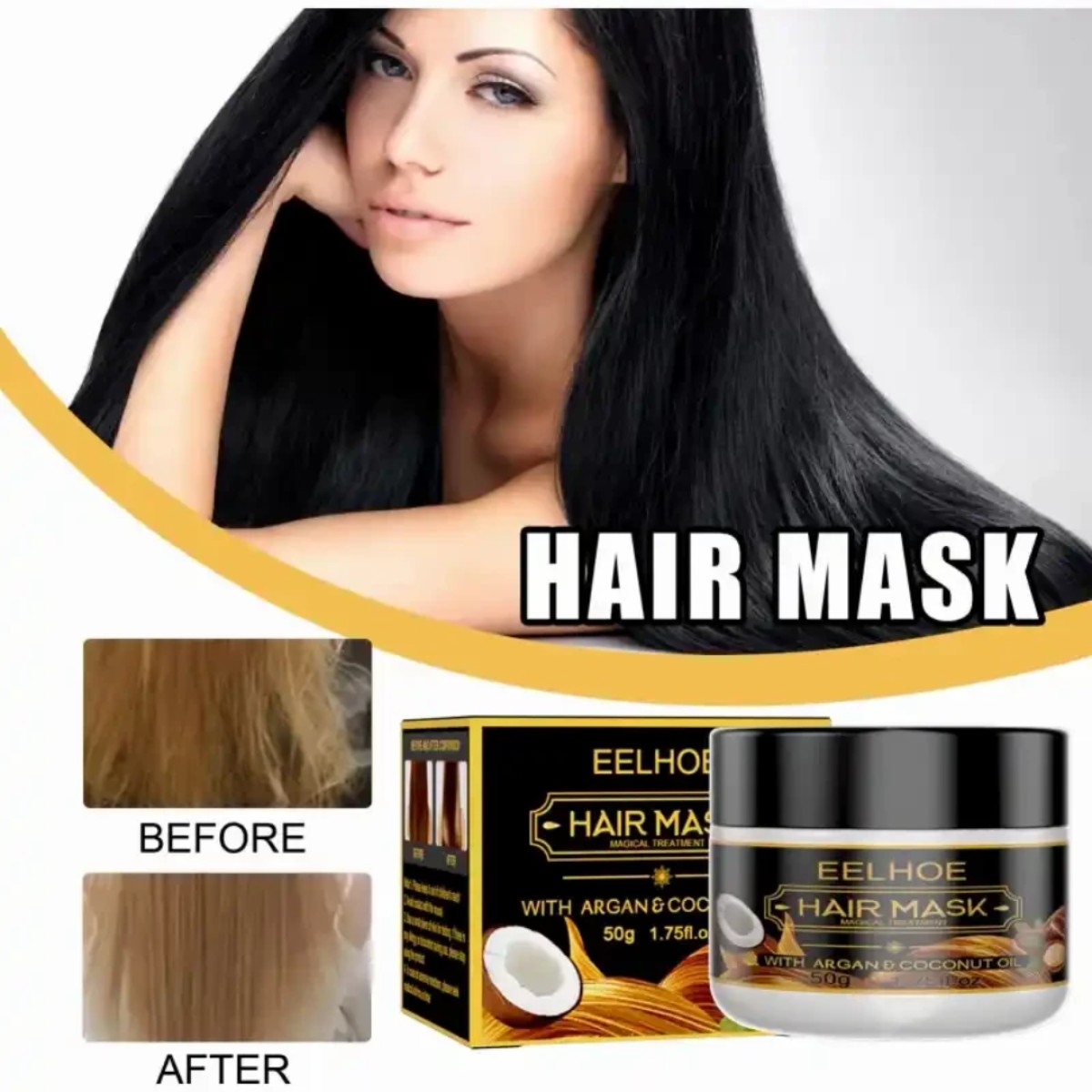 100% Natural EELHOE Hair Mask