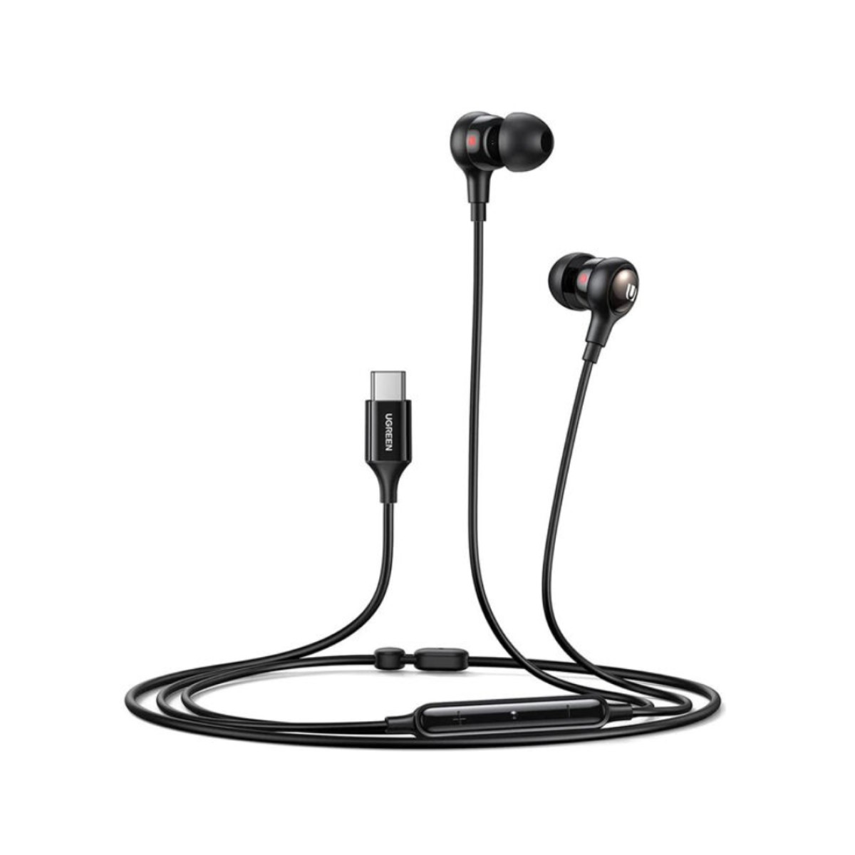 UGREEN EP103 Type-C In-Ear Wired Earphone (30638) – Black