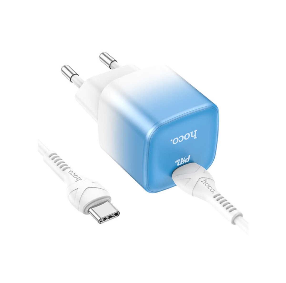 Hoco 20W PD Fast Charging Adapter with Type-C to Type-C Cable (C101A)