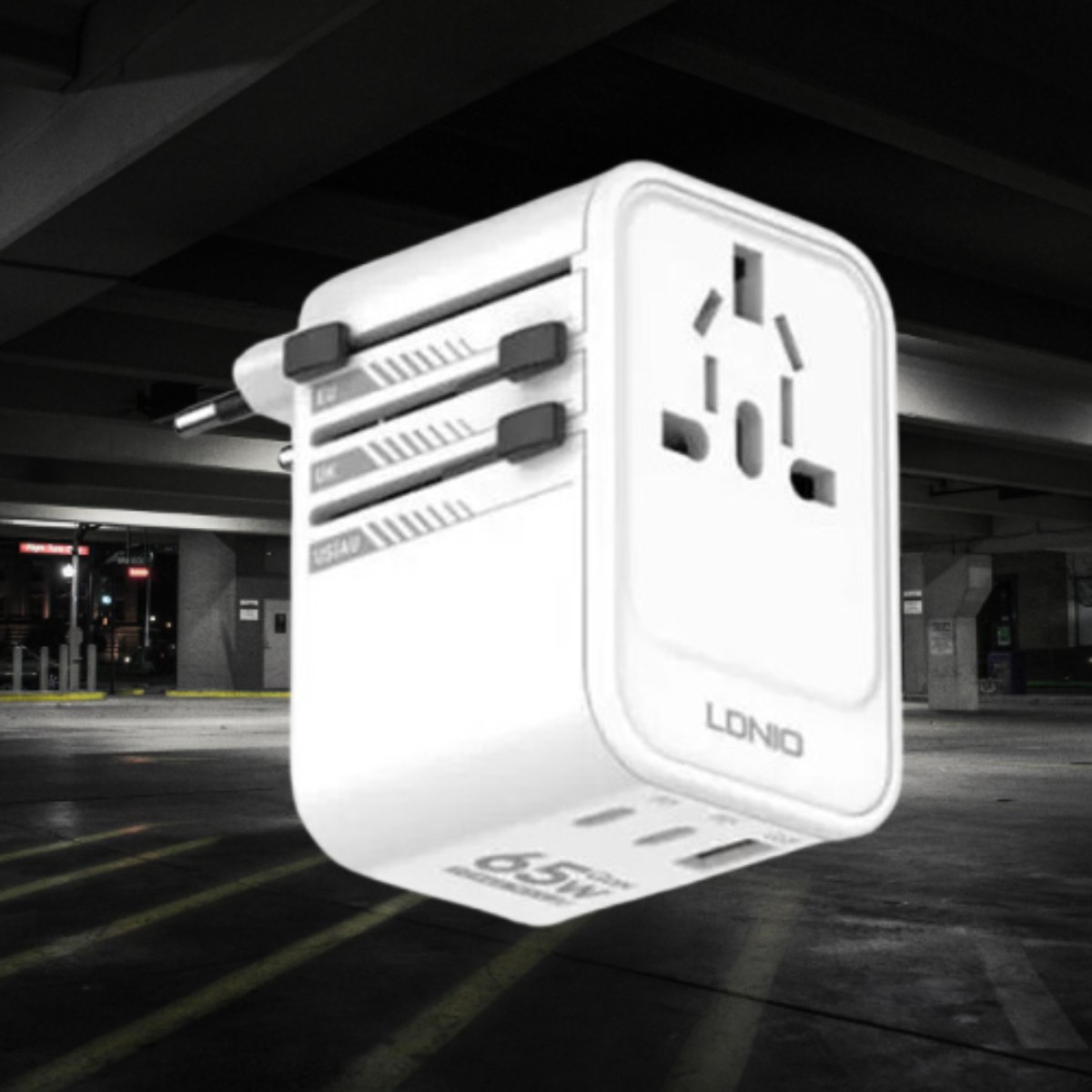 LDNIO Z6 65W 3 USB Ports GaN Travel Adapter