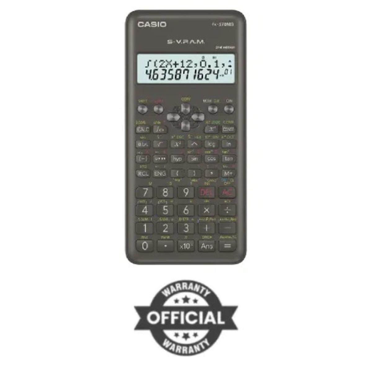 Casio FX-570MS-2 2nd Edition Non Programmable Scientific Calculator