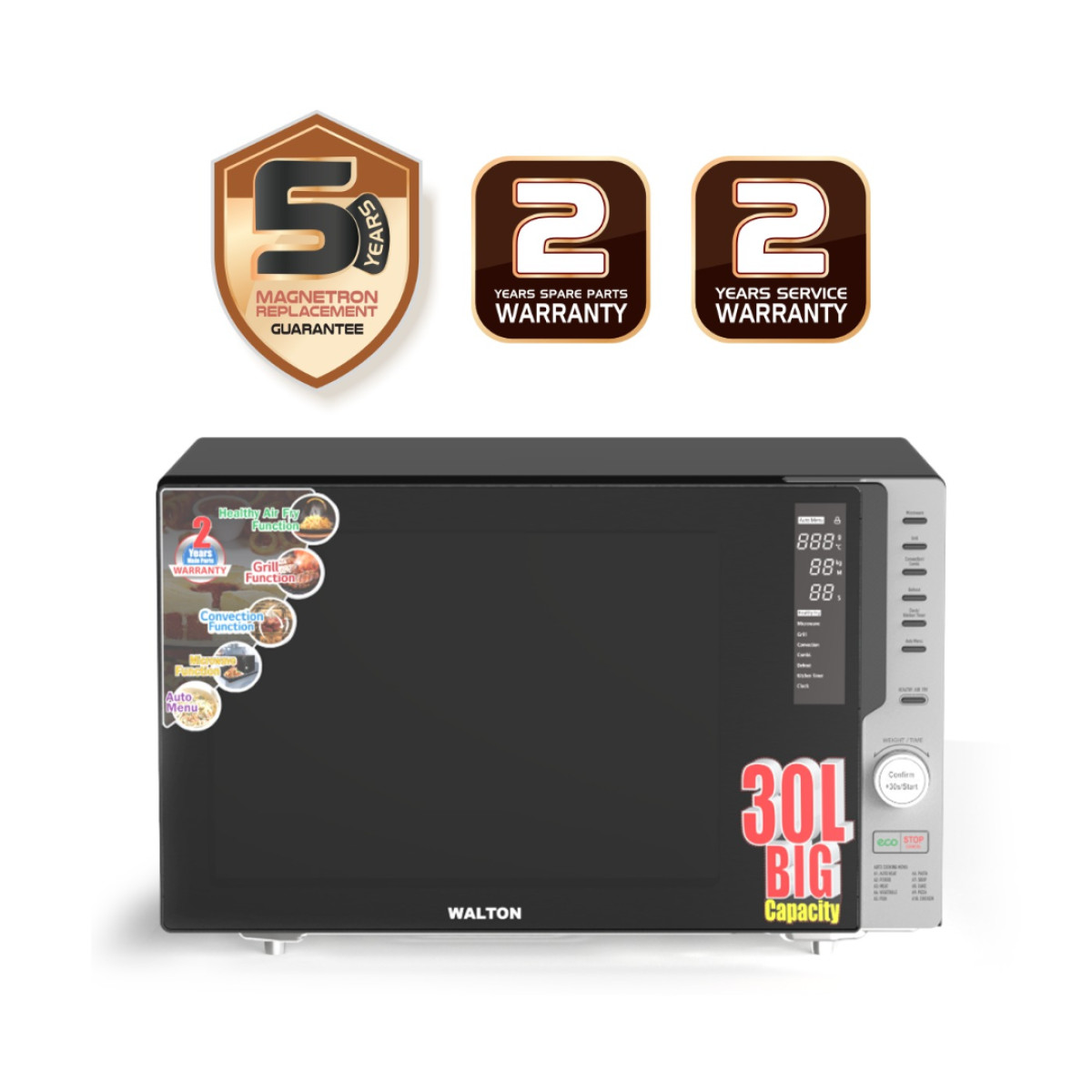 Walton Microwave Grill & Convection Oven 30L  WMWO-M30AS3