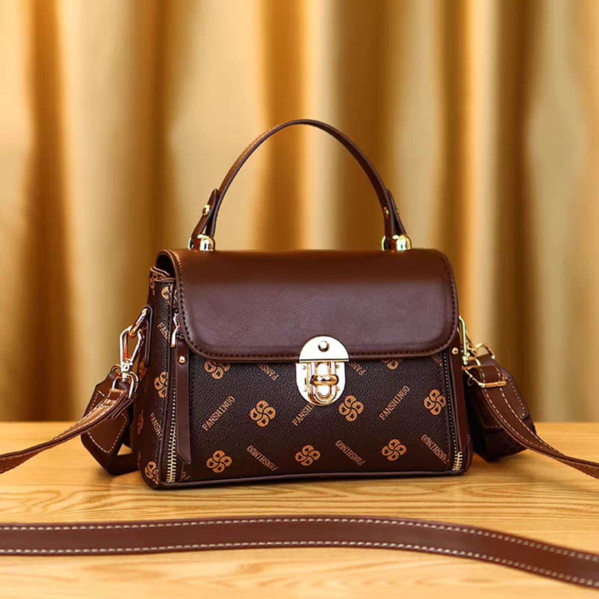 New Fashionable Printed Portable Shoulder Crossbody Bag